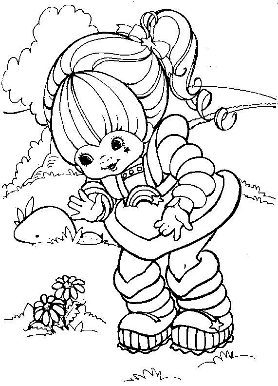 Fisă de colorat cu Rainbow brite de colorat p09