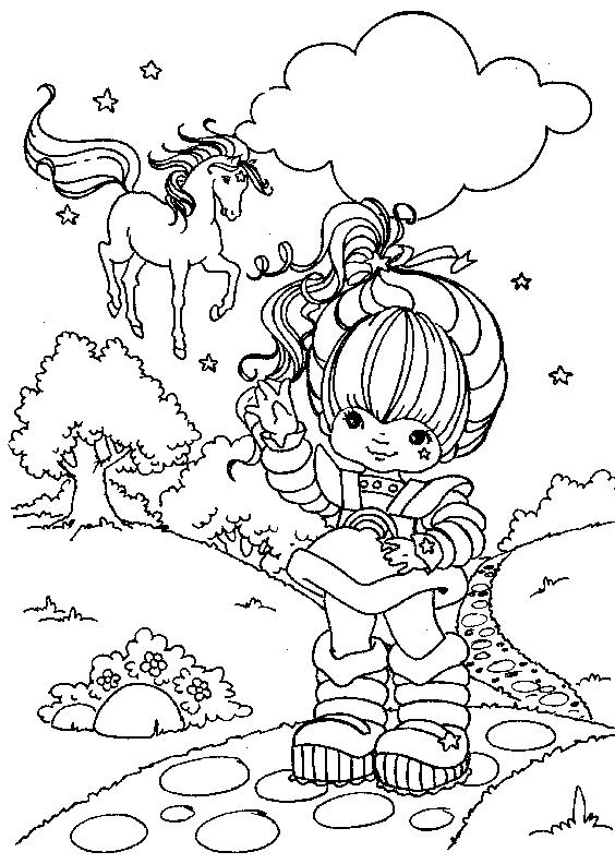 Fisă de colorat cu Rainbow brite de colorat p10
