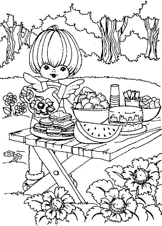 Fisă de colorat cu Rainbow brite de colorat p18