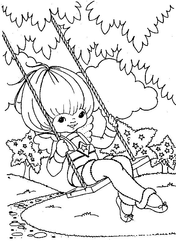 Fisă de colorat cu Rainbow brite de colorat p19