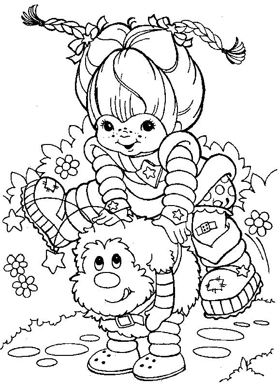 Fisă de colorat cu Rainbow brite de colorat p20
