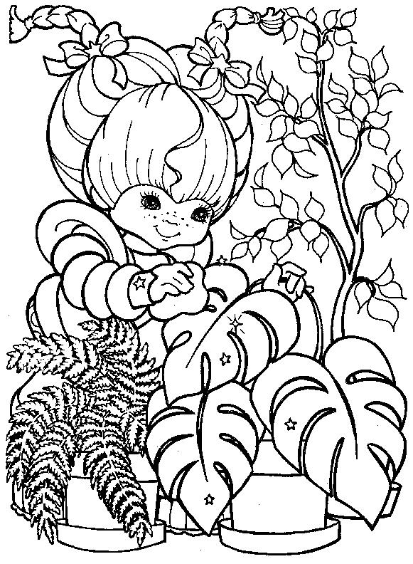 Fisă de colorat cu Rainbow brite de colorat p21