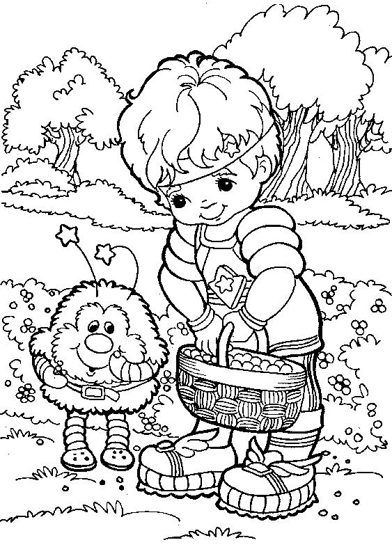 Fisă de colorat cu Rainbow brite de colorat p24