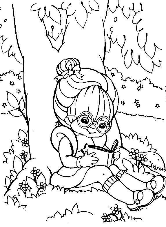 Fisă de colorat cu Rainbow brite de colorat p28