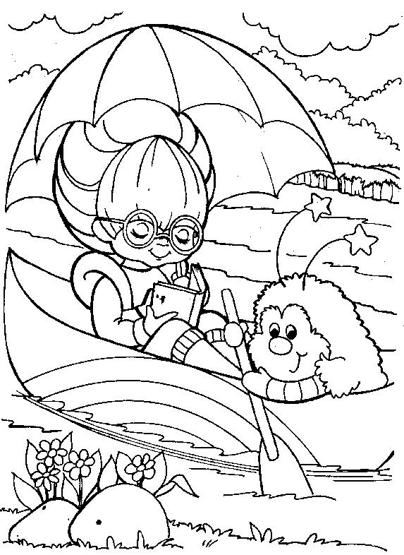 Fisă de colorat cu Rainbow brite de colorat p29