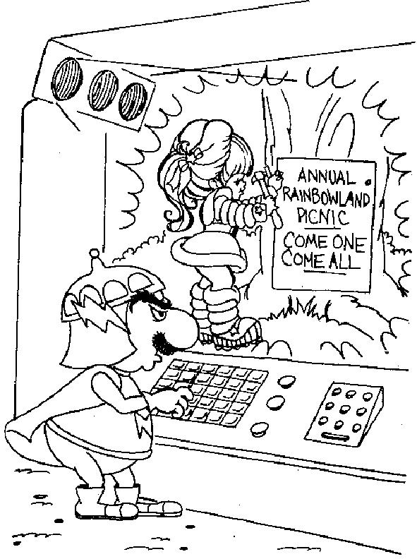 Fisă de colorat cu Rainbow brite de colorat p33