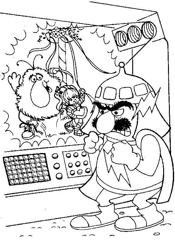 Fisă de colorat cu Rainbow brite de colorat p36