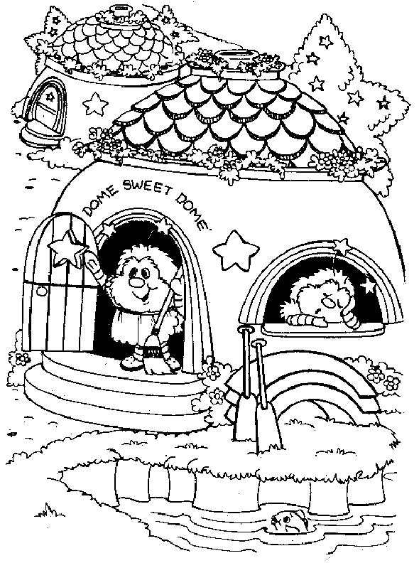 Fisă de colorat cu Rainbow brite de colorat p42