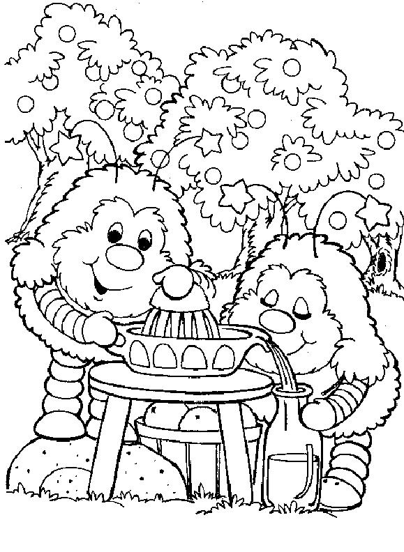 Fisă de colorat cu Rainbow brite de colorat p45