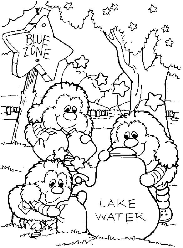 Fisă de colorat cu Rainbow brite de colorat p52