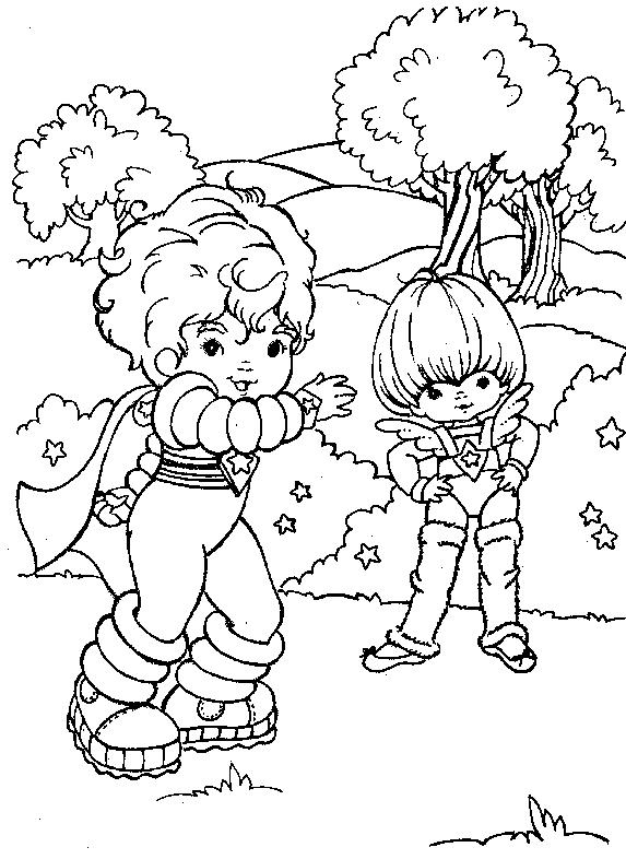 Fisă de colorat cu Rainbow brite de colorat p62