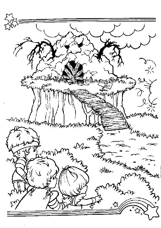 Fisă de colorat cu Rainbow brite de colorat p73