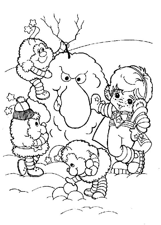 Fisă de colorat cu Rainbow brite de colorat p79