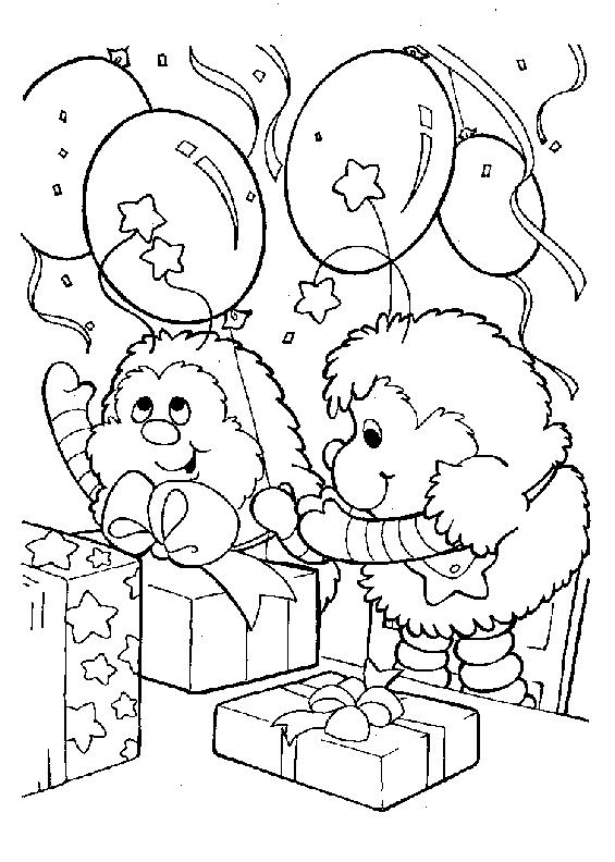 Fisă de colorat cu Rainbow brite de colorat p84