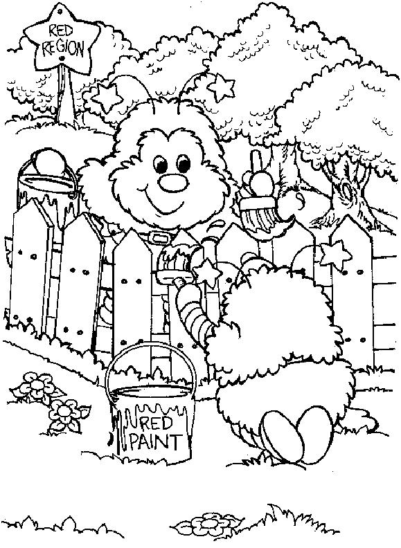 Fisă de colorat cu Rainbow brite de colorat p86