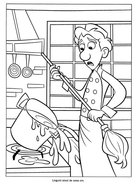 Fisă de colorat cu Ratatouille de colorat p05