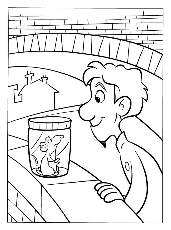 Fisă de colorat cu Ratatouille de colorat p08