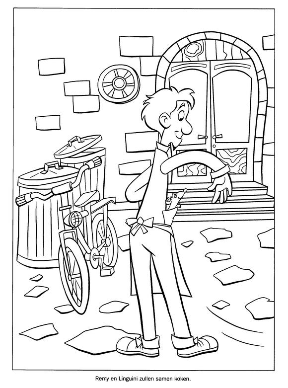 Fisă de colorat cu Ratatouille de colorat p09