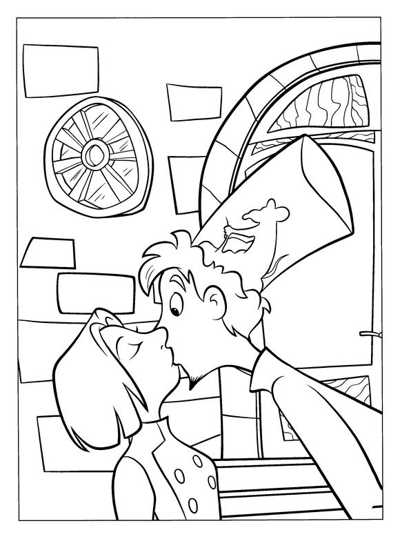 Fisă de colorat cu Ratatouille de colorat p20