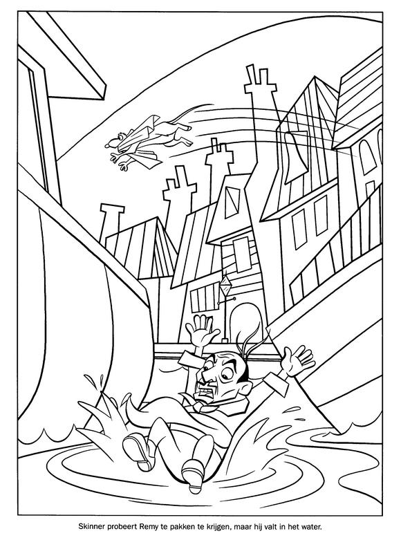 Fisă de colorat cu Ratatouille de colorat p22