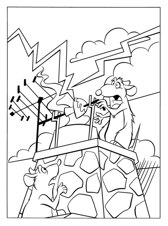 Fisă de colorat cu Ratatouille de colorat p23