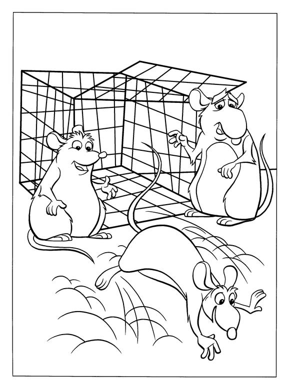 Fisă de colorat cu Ratatouille de colorat p25