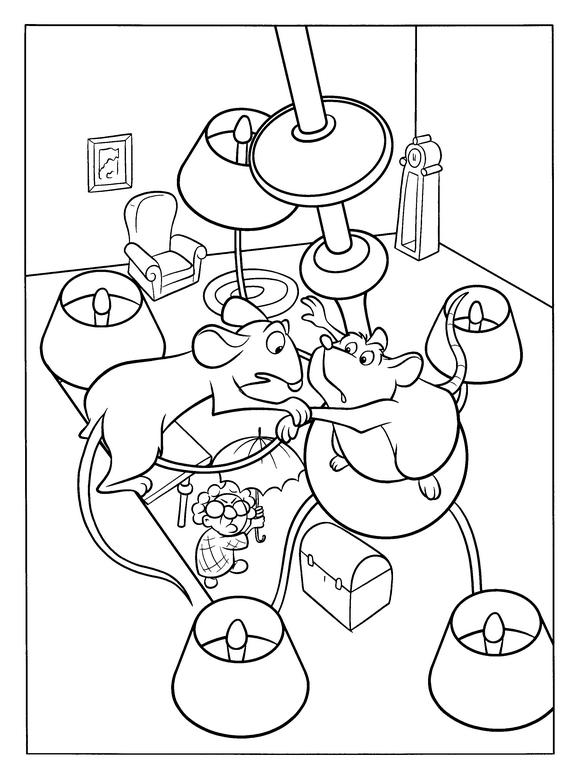 Fisă de colorat cu Ratatouille de colorat p29