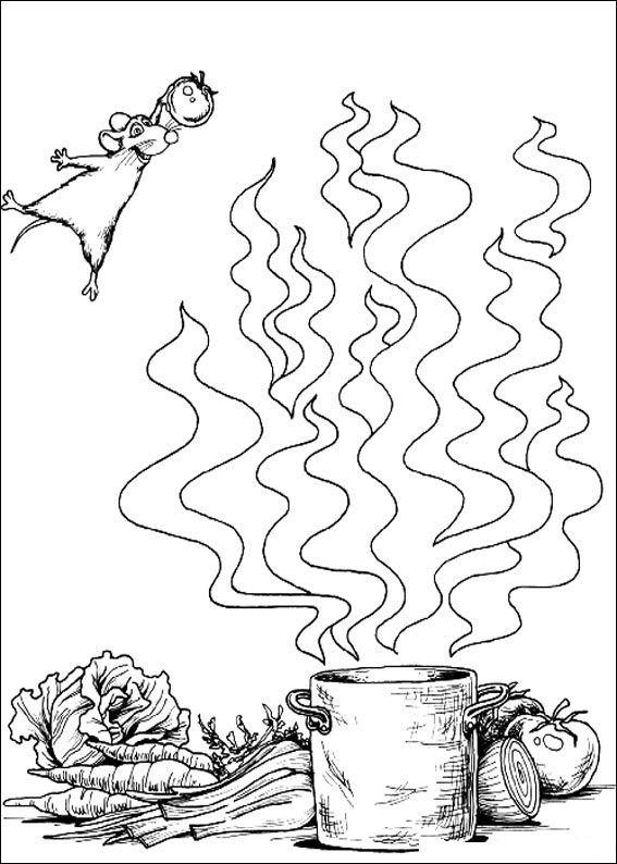 Fisă de colorat cu Ratatouille de colorat p47