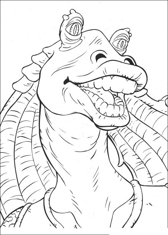 Fisă de colorat cu Razboiul stelelor de colorat p05