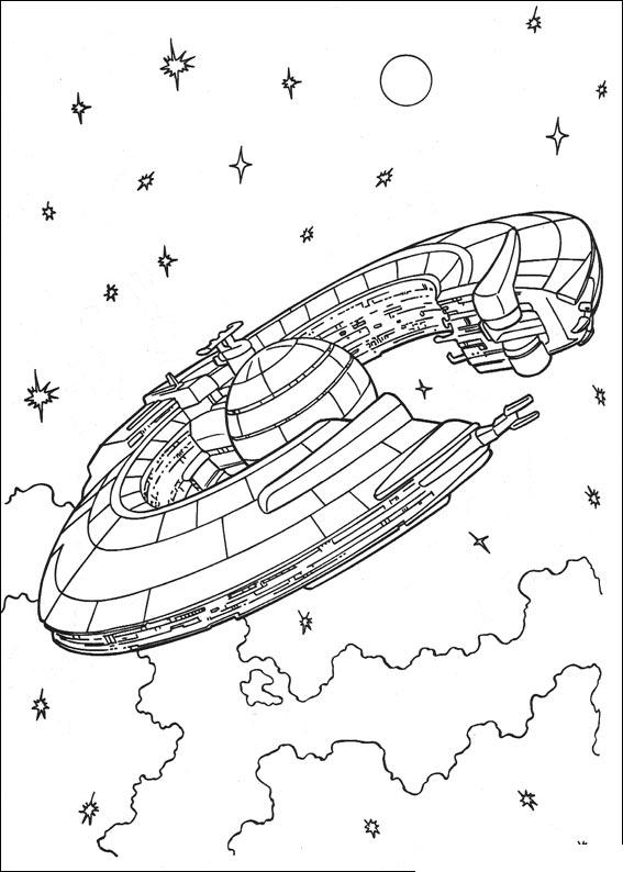 Fisă de colorat cu Razboiul stelelor de colorat p105