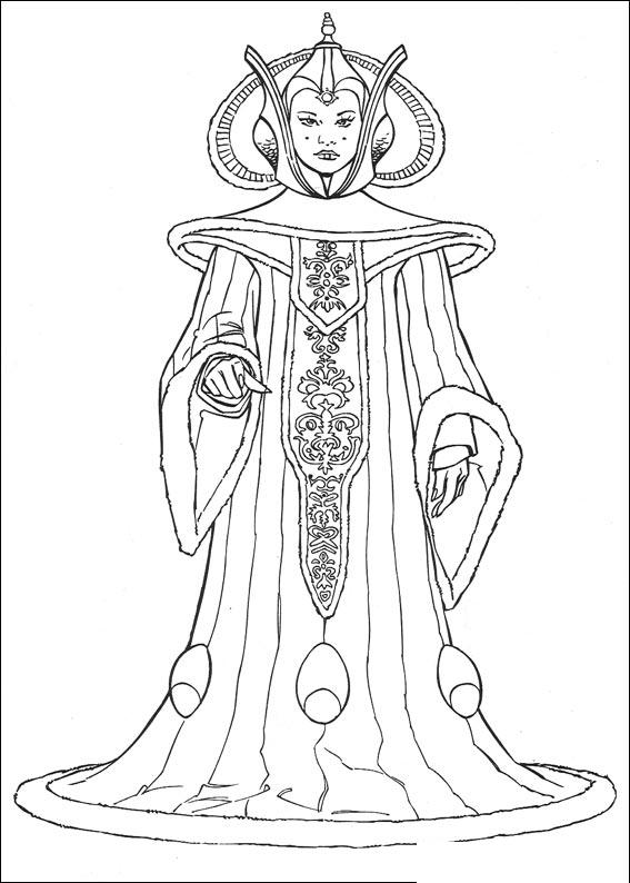 Fisă de colorat cu Razboiul stelelor de colorat p111