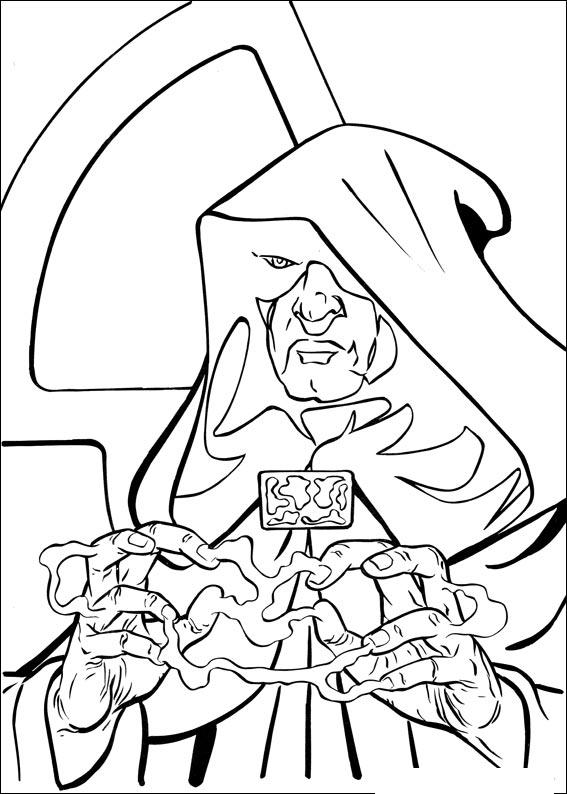 Fisă de colorat cu Razboiul stelelor de colorat p27