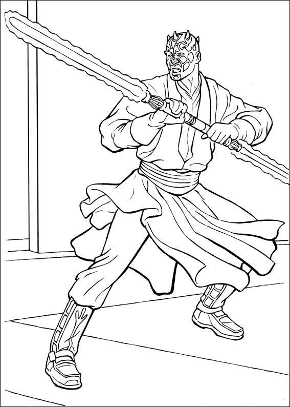 Fisă de colorat cu Razboiul stelelor de colorat p33