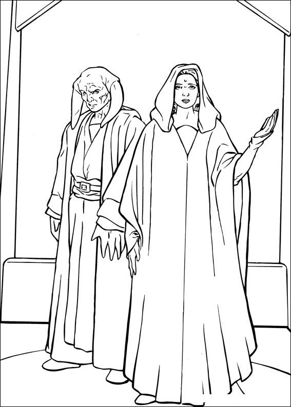 Fisă de colorat cu Razboiul stelelor de colorat p38