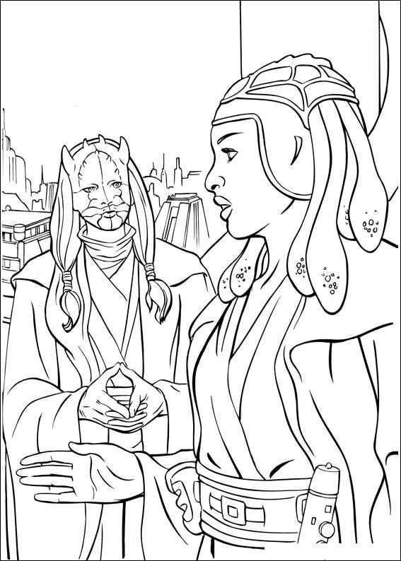 Fisă de colorat cu Razboiul stelelor de colorat p39