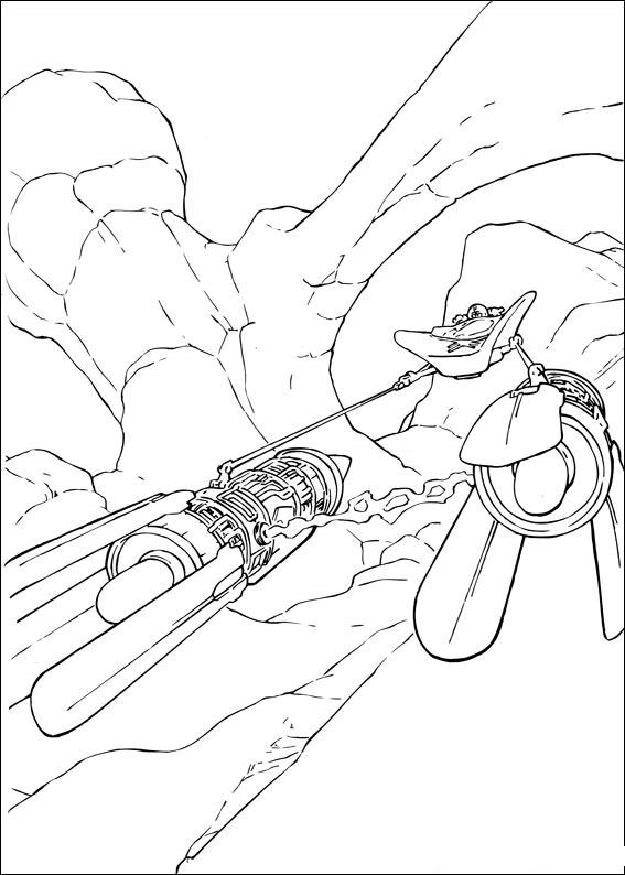 Fisă de colorat cu Razboiul stelelor de colorat p45