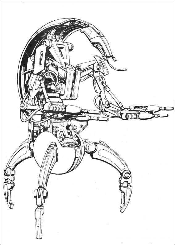 Fisă de colorat cu Razboiul stelelor de colorat p54