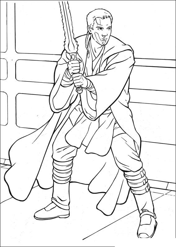 Fisă de colorat cu Razboiul stelelor de colorat p68