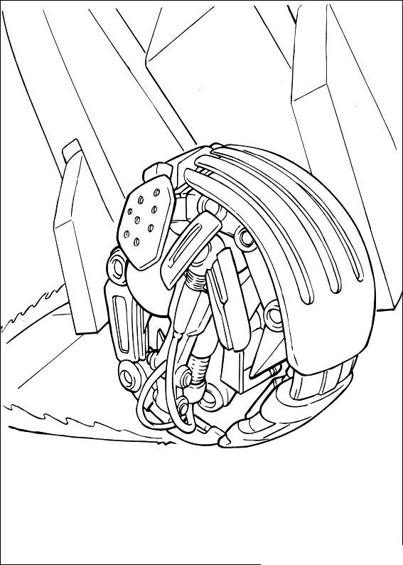 Fisă de colorat cu Razboiul stelelor de colorat p76