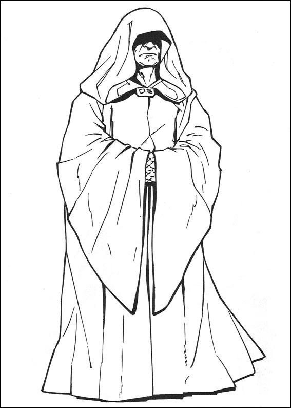 Fisă de colorat cu Razboiul stelelor de colorat p81