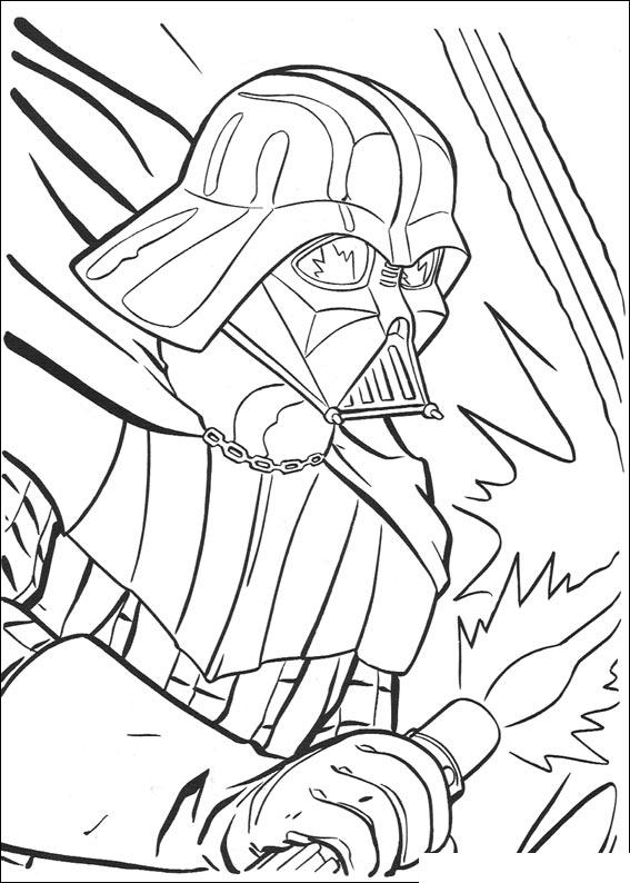 Fisă de colorat cu Razboiul stelelor de colorat p92