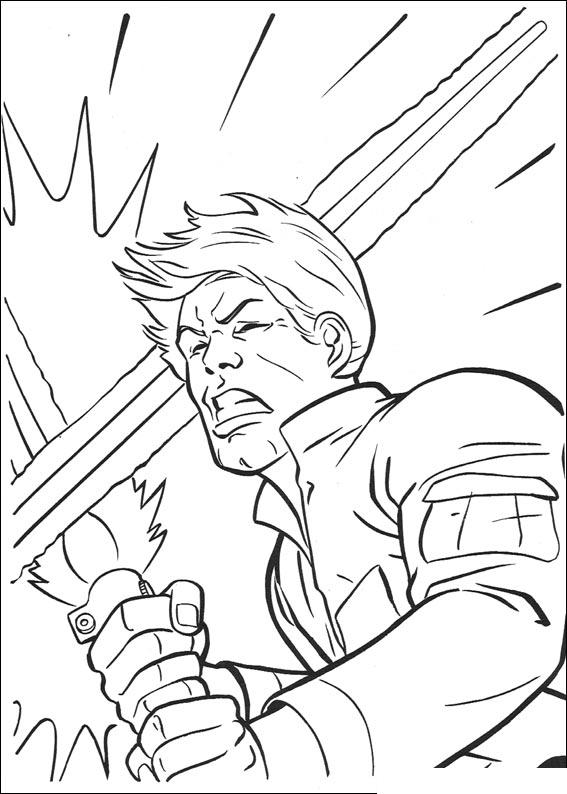 Fisă de colorat cu Razboiul stelelor de colorat p93