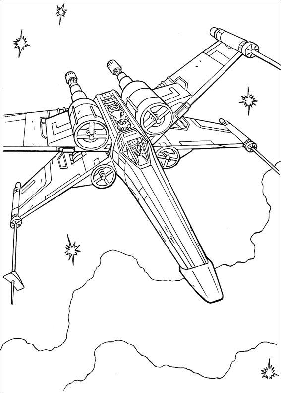 Fisă de colorat cu Razboiul stelelor de colorat p94
