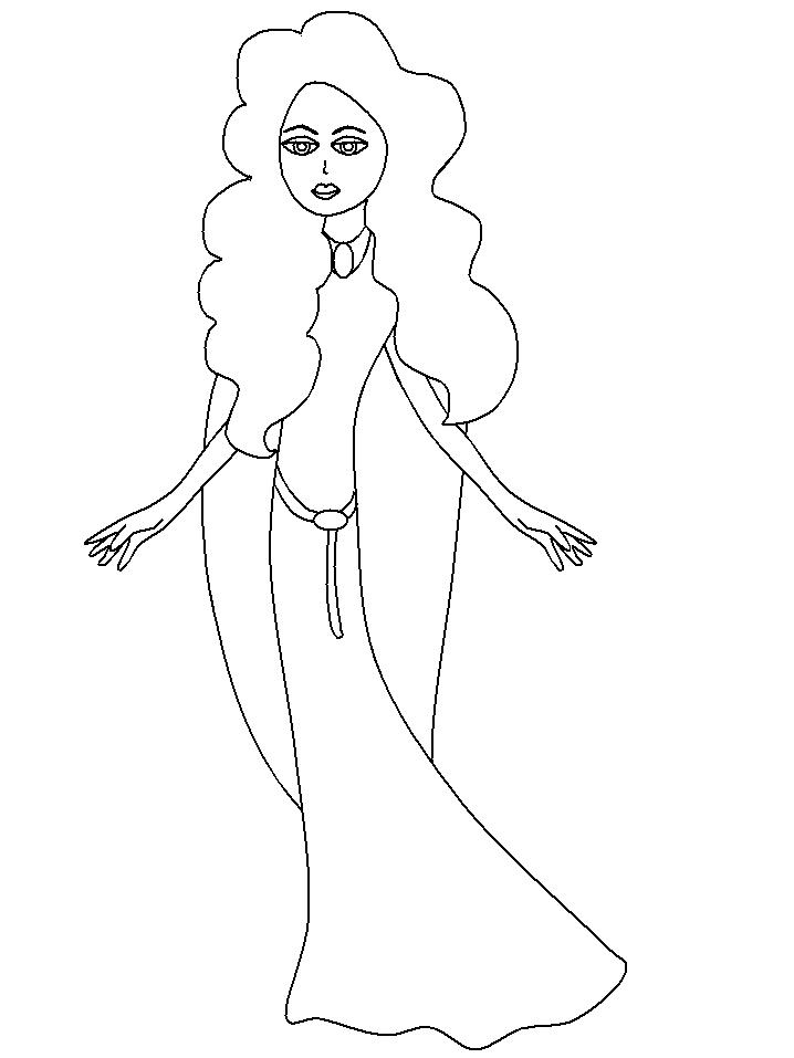 Fisă de colorat cu Regi medievali de colorat p19