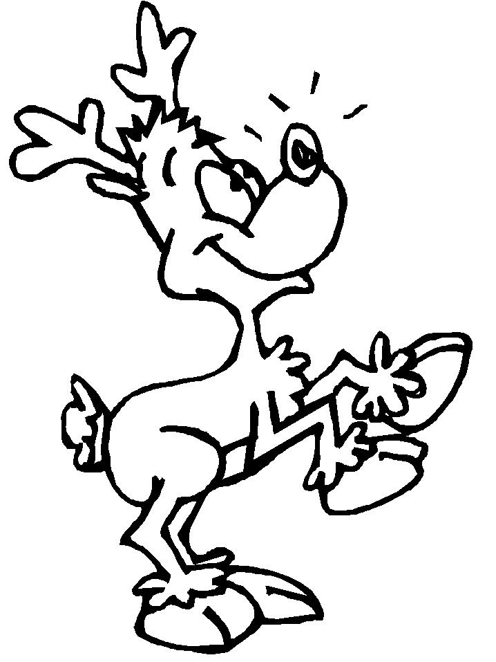 Fisă de colorat cu Renii lui mos craciun de colorat p03