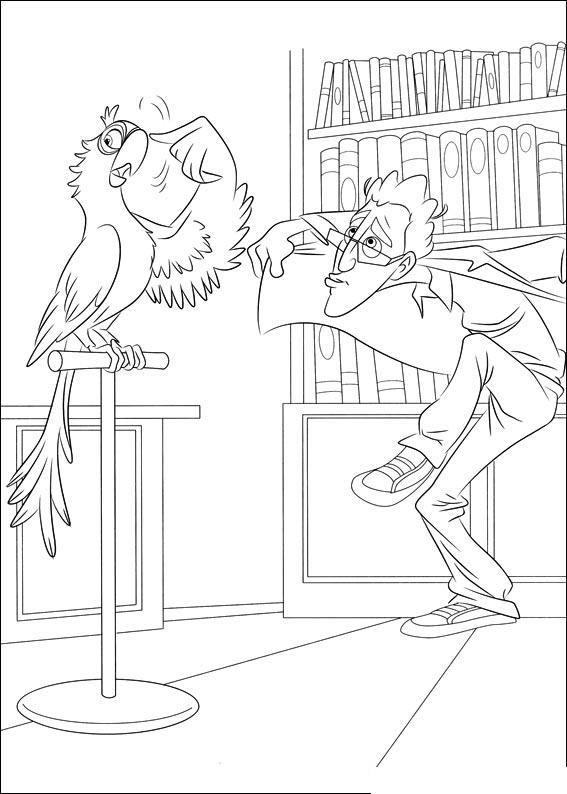 Fisă de colorat cu Rio de colorat p04