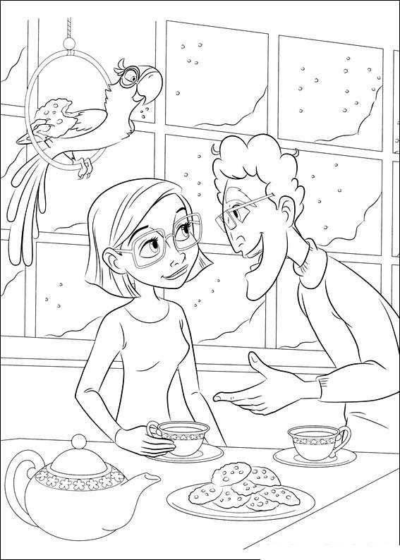 Fisă de colorat cu Rio de colorat p05