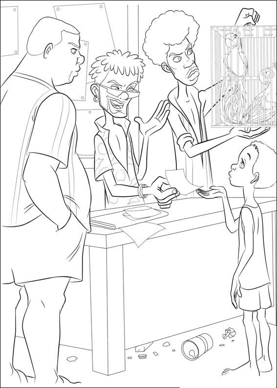 Fisă de colorat cu Rio de colorat p11