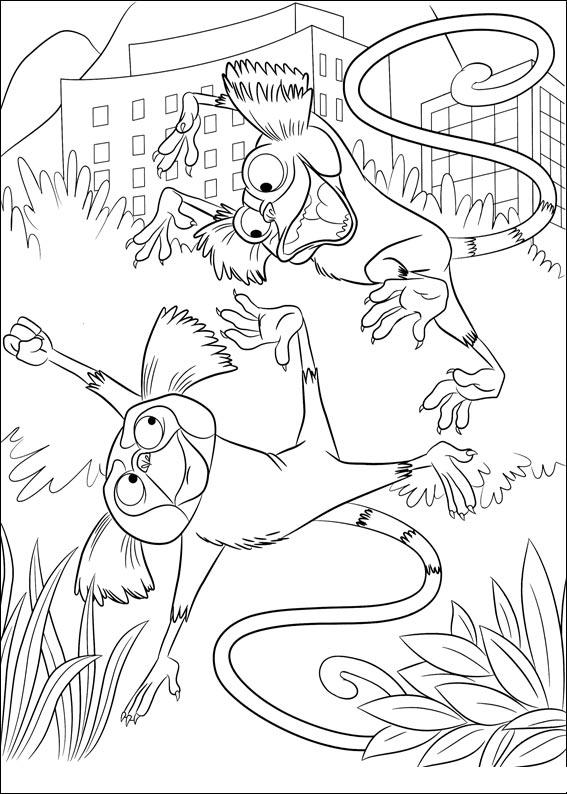 Fisă de colorat cu Rio de colorat p16