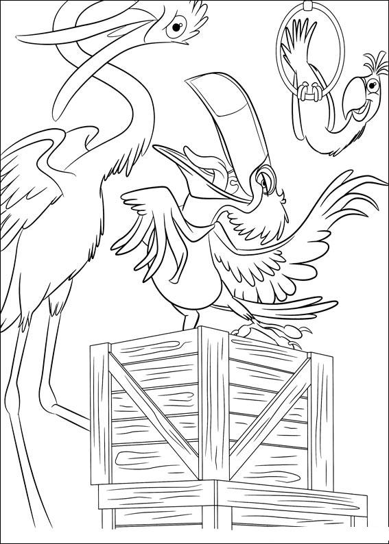 Fisă de colorat cu Rio de colorat p20